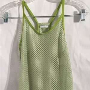 Sand & Sun Green Dress Tank Cover up SZ Tag Faded